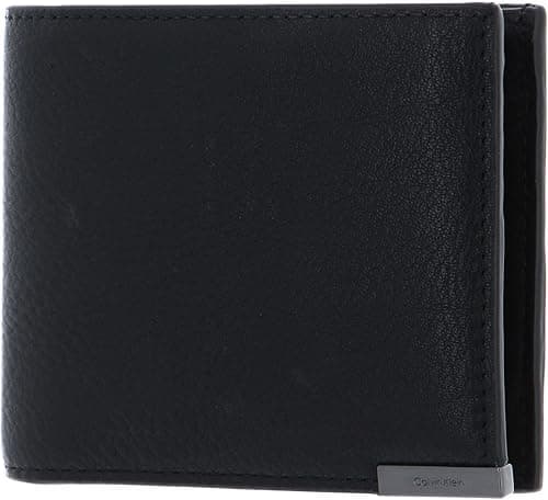 Calvin Klein Men's Modern Plaque Bifold 5CC W/Coin Wallets, Ck Black, One Size, Ck Black on Amazon.ae - Price Tracker
