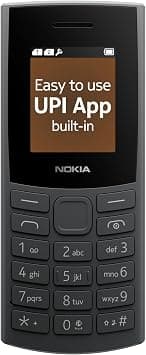 Nokia 106 4G Keypad Phone with 4G, Built-in UPI Payments App, Long-Lasting Battery, Wireless FM Radio & MP3 Player, and MicroSD Card Slot | | 1 Year Replacement Guarantee | Charcoal على Amazon.ae - متتبع الأسعار