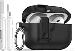 Modern Lock Case for Apple Airpods Pro 3 3th Generation (2025), Rugged Protection with Secure Lock for Airpods Pro 3 Cover, Phone Holder Function, Black - Best Deal Finder