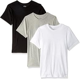 Calvin Klein Men`s Cotton Crew Neck Classic Fit T-Shirts 3 Pack - Best Deal Finder