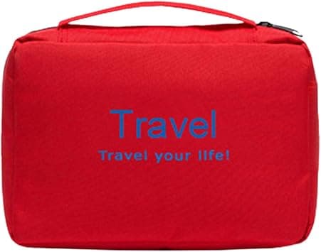 eWINNER Travel Folding Waterproof Hook Letter Cosmetic Bag Men Women Makeup Bags Toiletries Organizer Hanging Bathroom Storage Wash Bag Hotel Travel Supplies (Red) on Amazon - Best Deal Finder