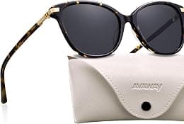 AVAWAY Cat Eye Polarized Sunglasses for Women - Stylish Acetate Frame UV400 Protection for Driving Travel Summer Outings - Best Deal Finder