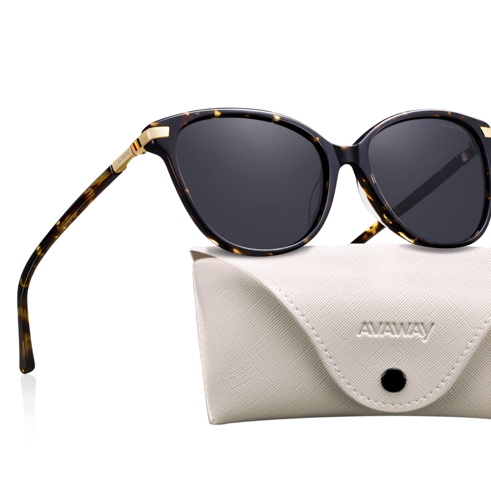 AVAWAY Cat Eye Polarized Sunglasses for Women - Stylish Acetate Frame UV400 Protection for Driving Travel Summer Outings on Amazon.ae - Price Tracker