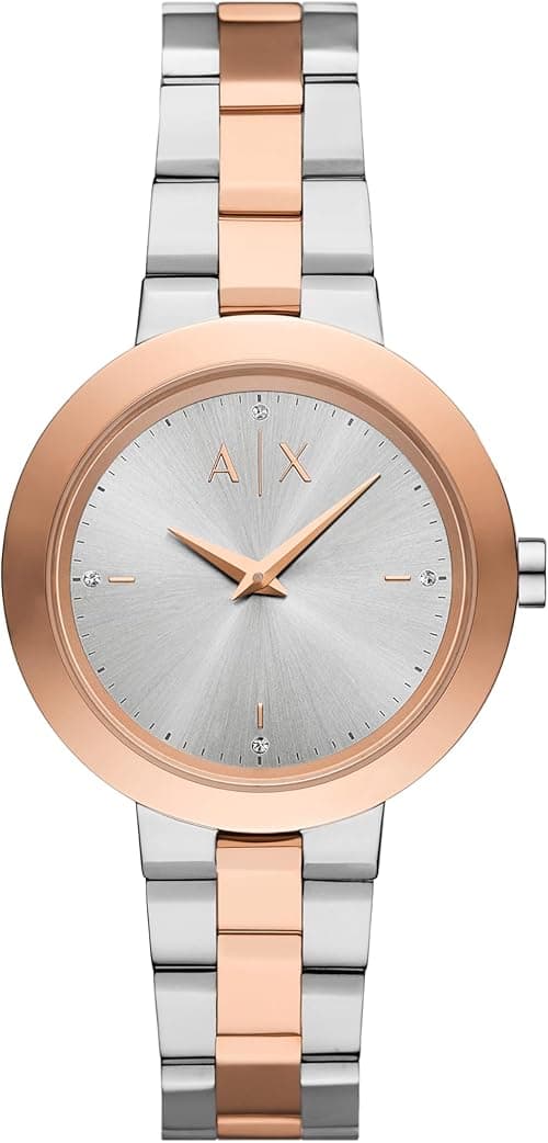 Armani Exchange A|X Women's Two-Hand Two-Tone Stainless Steel Watch on Amazon.ae - Price Tracker