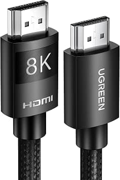 UGREEN 8K HDMI 2.1 Ultra HD High-Speed Braided Cord for MacBook Pro PS5 1M | 48Gbps 8K@60Hz Support eARC Dynamic HDR Dolby Vision Compatible with PS5 Switch TV Xbox Roku UHD TV Blu-ray Projector على Amazon.ae - متتبع الأسعار