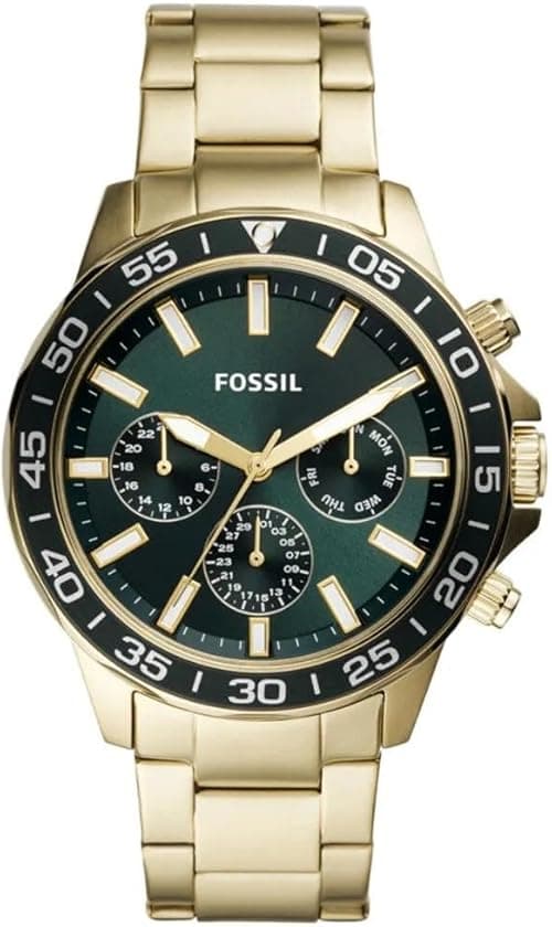 Fossil MENS BANNON STAINLESS STEEL WATCH BQ2493, GOLD on Amazon.ae - Price Tracker