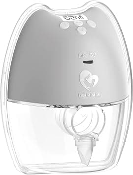 Bellababy Hands-Free Breast Pump Wearable with Storage Box, LED Display Electric Breast Pump Wireless Portable, 4 Modes & 9 Levels Suction, 1 Pack. (24mm Flange, 21/19/17mm inserts) on Amazon.ae - Price Tracker