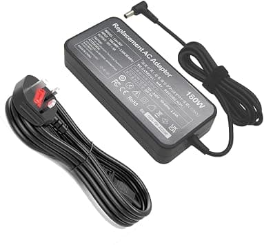 180W Charger laptop adapter for Asus, 20V 9A, 6.0x3.7mm Tip | for ASUS ROG Zephyrus G14 G15 GA401IV GA502DU TUF505DU FX506L A17 with UK Plug Cable on Amazon.ae - Price Tracker