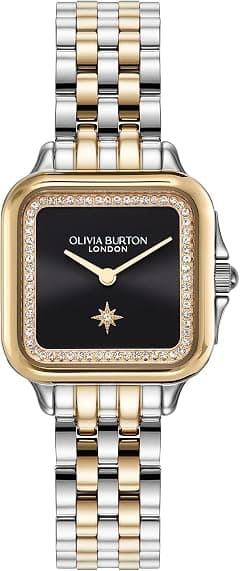 Olivia Burton Grosvenor Qtz Basic Slim Light Square Dial Women's Watch - Amazon.ae Price Tracker