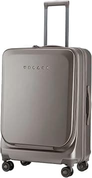VERAGE 4 Double Wheeled Business Case, Strong shell ABS/PC With Front pocket with laptop/Ipad compartment & USB port(48x42x25cms) (GM19031W-ll Champagne) on Amazon.ae - Price Tracker