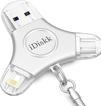 iDiskk MFi 512GB iPhone Flash Drive USB-C 3in1 Photo Stick for Android | App-le certified Lightning/USB-A/USB-C photo Stick for iPhone iPad Android Mac PC, External Memory Photo storage,Plug&Play on Amazon.ae - Price Tracker