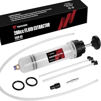 Thorstone Automotive Fluid Extractor Pump with Long Rubber Hose, Oil Change Syringe with Hose, Manual Fuel Suction & Filler, Fluid Oil Change Evacuator (7 Oz./0.21 Qt./200 CC) on Amazon.ae - Price Tracker