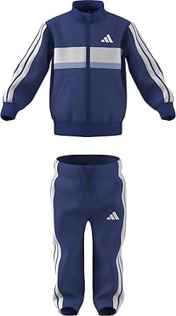 adidas Unisex Baby Seasonal Essentials Tiberio 3 Stripes Tricot Tracksuit YOUTH/BABY JOGGER (pack of 1) on Amazon.ae - Price Tracker
