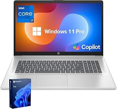 HP Essential 17 Laptop for Productivity & Daily Work, 17.3" FHD Display, Intel Core i7-1355U Performance, Webcam, USB-C, HDMI, Wi-Fi 6, Windows 11 Home, Silver,free MS Office (32GB RAM + 1TB SSD) on Amazon.ae - Price Tracker