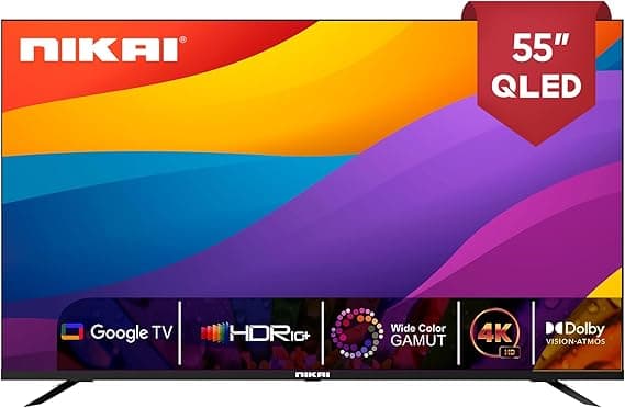 Nikai 55 Inch 4K QLED Ultra HD Smart Google TV, Hands-Free Voice Control, Game Master, Dolby Vision + Atmos, 4K HDR10+, Effortless Connectivity with Android & Apple devices - NPROG55QLED on Amazon.ae - Price Tracker