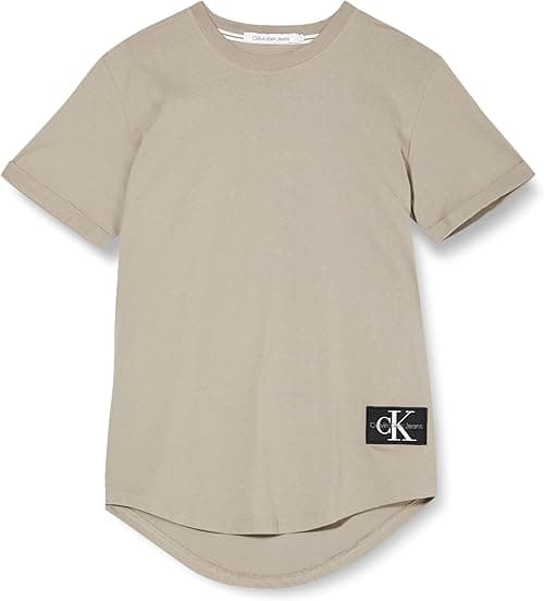 Calvin Klein Jeans Men's Badge Turn Up Sleeve S/S Knit Tops on Amazon.ae - Price Tracker