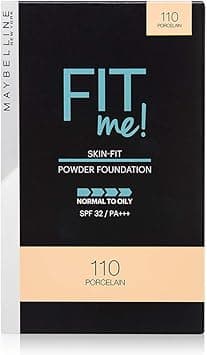 Maybelline New York Fit Me Two Way Cake Medium Coverage (Powder Matte Foundation), 110 Porcelain, 9 G, Dry Skin on Amazon.ae - Price Tracker