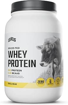 Levels Nutrition Grass Fed 100% Whey Protein, No Hormones, Vanilla Bean, 2LB على Amazon.ae - متتبع الأسعار