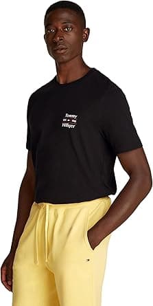 Tommy Hilfiger mens HILFIGER STACK TEE S/S T-Shirt on Amazon.ae - Price Tracker