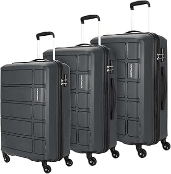 Kamiliant American Tourister Harrier, Iron Grey, Set of 3 ( 56 cm/68 cm/79 cm), Spinner on Amazon.ae - Price Tracker