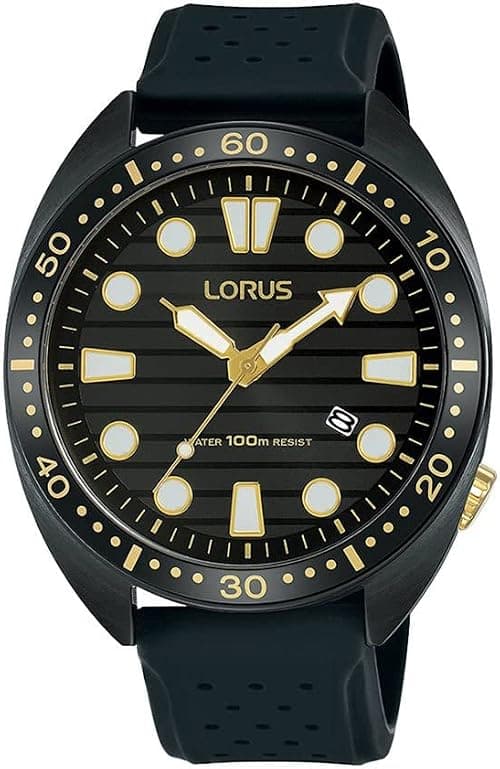 Lorus | Men's Sports | Black Rubber Strap | Black Dial | RH927LX9 on Amazon.ae - Price Tracker