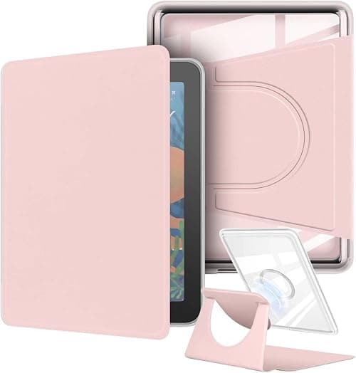 Vurtboly Hybrid Case Compatible with All-new 7'' Kindle Colorsoft 2025/2024 & Kindle Paperwhite 12th Gen 2024, 360° Rotating Magnetic Back Protective Adjustable Stand Cover Auto Wake/Sleep (Pink) on Amazon.ae - Price Tracker