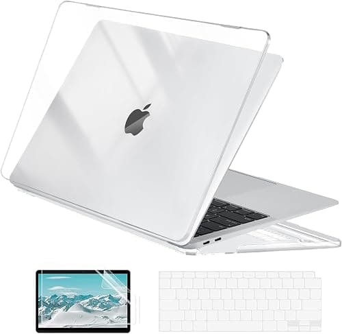 EooCoo for MacBook Air 13.3 Inch Case M1 2021-2018 Clear Protect Cover on Amazon.ae - Price Tracker