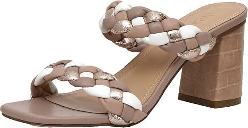 Dunes + CUSHIONAIRE Technology Women's Iris braided Heel Sandal +Memory Foam and Wide Widths Available على Amazon.ae - متتبع الأسعار