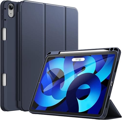 JETech Case for iPad Air 11" M4/M3/M2 & iPad Air 5/4 10.9", Deep Navy | Cover for iPad Air 11" (2026-2024) & Air 5/4 10.9" (2022/2020), Soft TPU, Pencil Holder, Tri-Fold Stand, Auto Wake on Amazon.ae - Price Tracker