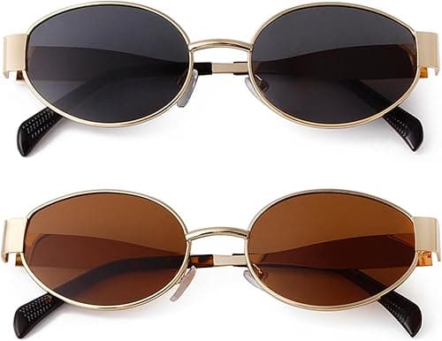 VIA LEECA Retro Sunglasses for Women Men, 90s UV400 Protection Sun Glasses Classic Shades on Amazon.ae - Price Tracker