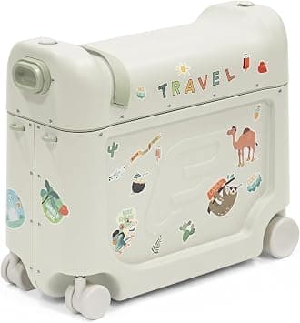 Stokke JetKids BedBox, Sea Green - Kid's Ride-On Suitcase & in-Flight Bed - Help Your Child Relax & Sleep on The Plane - Approved by Many Airlines - Best for Ages 2-7, Sea Green, 1 Count (Pack of 1), - Best Deal Finder