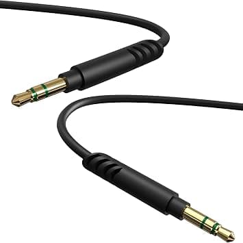 Linkidea Audio Cable for Anker Soundcore H30i Life Q30 Life Q20i Life Q20 Q45 Space One, Audio-Technica ATH-M50xBT2 ATH-M20xBT ATH-SR5 Headphones, 3.5mm to 3.5mm Replacement Aux Cord (5 ft/1.5 m) على Amazon.ae - متتبع الأسعار
