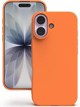 YATWIN Silicone Case for iPhone 17, Soft-Touch, Shockproof, DustProof, Antiskid Phone Cover for iPhone 17 - Orange على Amazon.ae - متتبع الأسعار