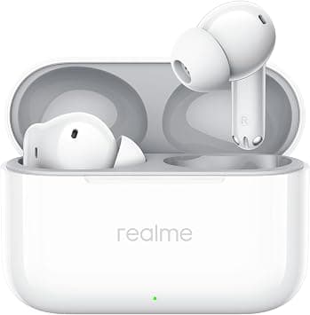 Realme Buds T200 TWS Earbuds with 13mm Dynamic Bass Driver, AI ENC for Calls, 40Hrs Battery, Fast Charging, Bluetooth 5.3, IPX5 Water Resistant, Touch Controls – for Android & iOS (Snowy White) on Amazon.ae - Price Tracker
