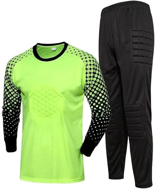 Goalkeeper Jersey Pro Set, Foam Padded Top Shirt Thick Protective Pants Uniform Suits Sponge Protector Doorkeeper على Amazon.ae - متتبع الأسعار