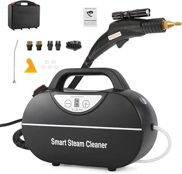 KASTWAVE Handheld Steam Cleaner 3000W Portable Handheld Steamer Cleaning High Temperature Steam Cleaner with 5 Brush Heads for Home, Stain Removal, Kitchen, Bathroom, Tile,Car Detailing on Amazon.ae - Price Tracker