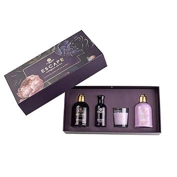 Carlton London Women Escape Luxury Bath and Body Care Gift Set | Body Wash, Body Lotion, EDP Perfume, Scented Candle | Pack of 4 - 430ml | gift for women | 100% Vegan - Amazon.ae Price Tracker