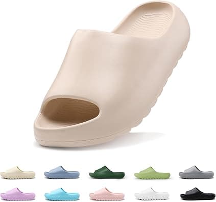 Cloud Slides for Kids,Pillow Slippers Open Toe Comfy Soft Garden Shoes for Girls Boys，Kids EVA Non-Slip Beach Shoes Bathroom Lightweight Sandals Cushioned Thick Sole Sandals on Amazon.ae - Price Tracker