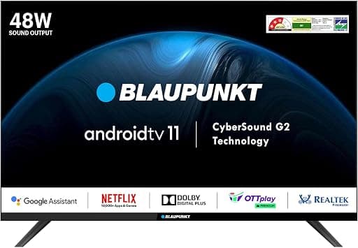 Blaupunkt CyberSound G2 Series 108 cm (43 inch) Full HD LED Smart Android TV 2023 Edition with Dolby Digital Plus & 48 W Sound Output (43CSG7105) on Amazon.ae - Price Tracker
