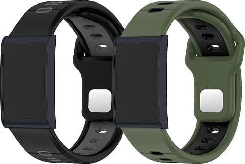 Diruite 2 Piece Bicolor Watch Straps for Amazfit Helio Silicone Watch Bands,Waterproof Ventilated Silicone Sport Watchbands Quick Release Replacement Bands for Men and Women on Amazon.ae - Price Tracker