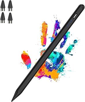 Active Stylus Pens for Touch Screens Rechargeable Tablet Pen POM Tip Magnetic iPad Pencil Universal Stylus Pen for iPad/Pro/Air/Mini/iPhone/Samsung/iOS/Android and Other Smartphone Device-Black - Amazon.ae Price Tracker