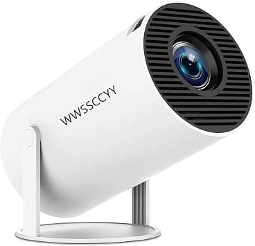 Mini Portable Projector 4K WiFi 6 BT 5.2 Upgraded Portable Projector Full HD Supported for Phone/PC/TV/HDMI /PS5 /Laptop Auto Keystone Home Theater 180° Rotation [Built-in App] White على Amazon.ae - متتبع الأسعار