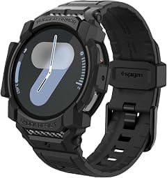 Spigen Rugged Armor Pro designed for Samsung Galaxy Watch 7 44mm Case with Band (2024) - Matte Black - متتبع أسعار Amazon.sa