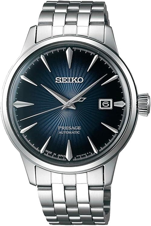 Seiko Presage Stainless Steel Band Analog Watch for Men Blue Dial SRPB41J1, blue on Amazon.ae - Price Tracker