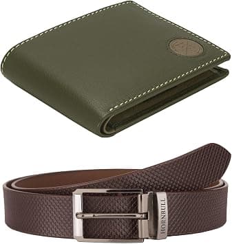 HORNBULL Gift Set for Men | Olive Wallet and Brown Belt Men's Combo Gift Set | Leather Wallets for Men | Mens Wallet BWN69165 on Amazon.ae - Price Tracker