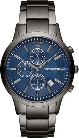 Emporio Armani Men's Chronograph, Stainless Steel Watch, 43mm case size on Amazon.ae - Price Tracker