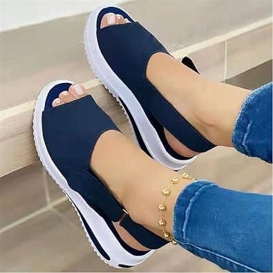 WEDFGX New Women Sandals Soft Stitching Ladies Sandals Comfortable Flat Sandals Women Open Toe Beach Shoes Woman Footwear على Amazon.ae - متتبع الأسعار