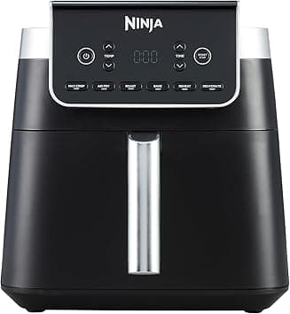 Ninja Air Fryer MAX PRO, 6.2L, Large Square Single Drawer, Roast, Bake, Air Fry, Family Size, Digital, Non-Stick, Dishwasher Safe Basket & Crisper Plate, Black, AF180ME, 2 Years Warranty on Amazon.ae - Price Tracker