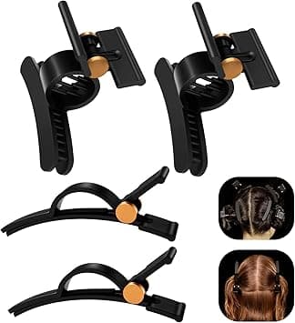 4 Pieces Golden Hair Clips Sectioning & Styling for Dyson Airwrap Hair Dryer, Styling Essentials, 2 Wide Hair Clips and 2 Non-Slip Handles on Amazon.ae - Price Tracker