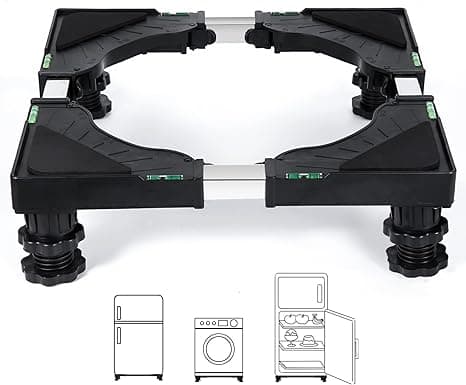 Nefish Mini Fridge Stand Universal Stand Base Adjustable Refrigerator Stand with 4 Strong Feet Washing Machine Pedestal Multi-Functional Base for Dryer (Black) on Amazon.ae - Price Tracker
